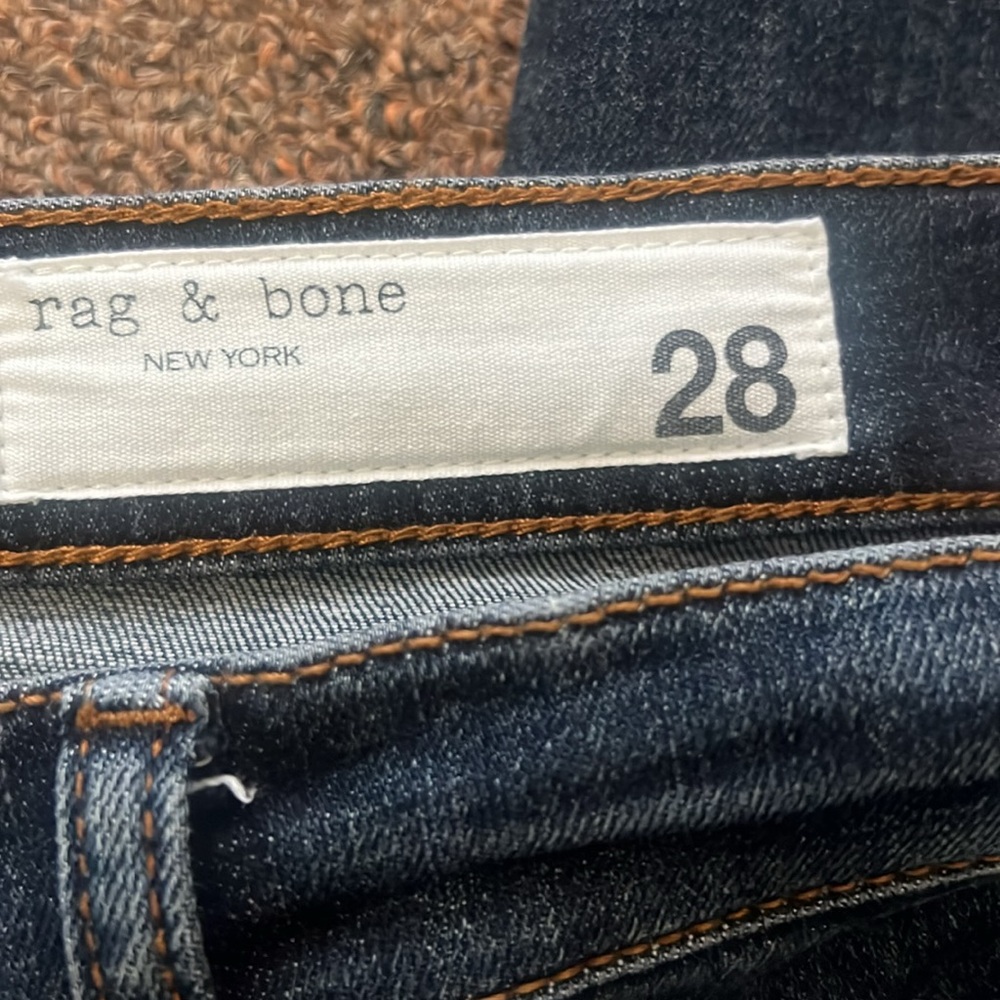 rag & bone Blue Ankle Cropped Jeans - Picture 2 of 7
